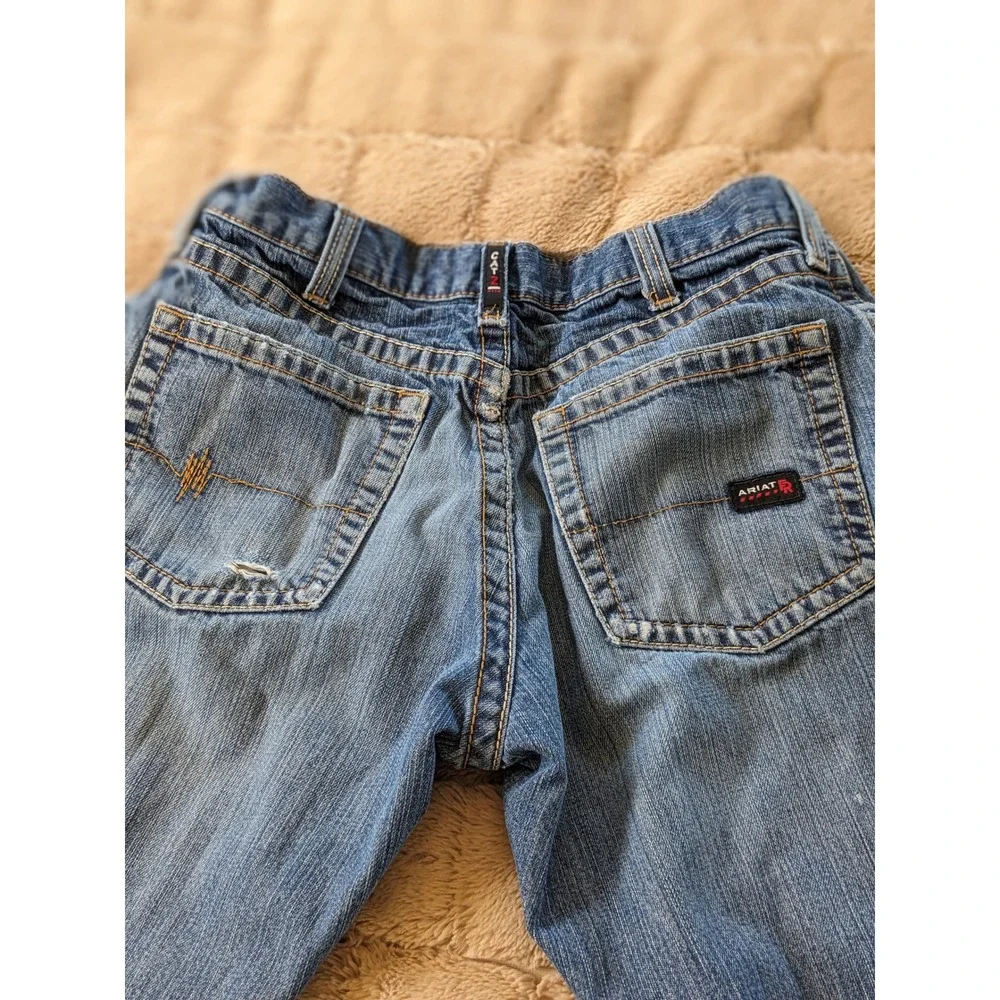 Ariat FR M4 Relaxed Boot Cut Jeans Mens 32x32 Blue Flame Resistant Work Denim